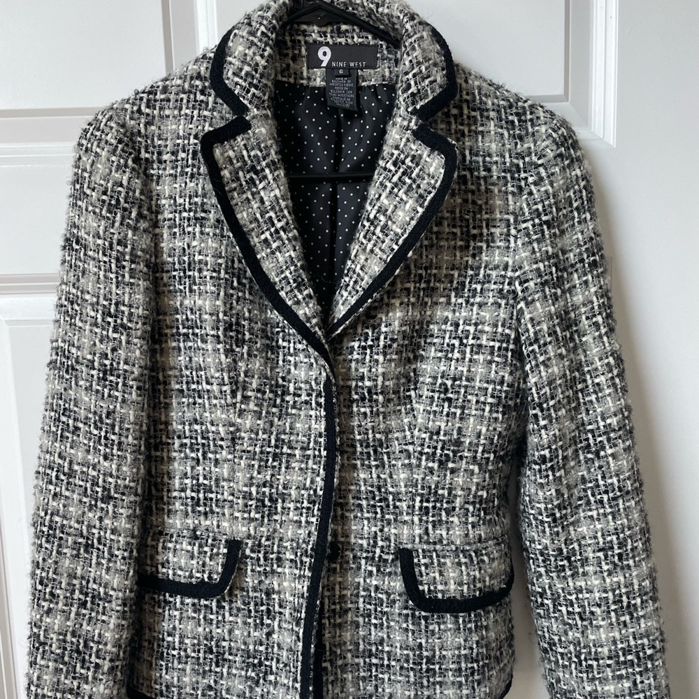 Nine West Woman’s Blazer Jacket Wool Blend Size 6
